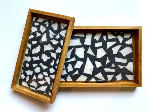 Learn how to make your own terrazzo trays with air dry clay!
